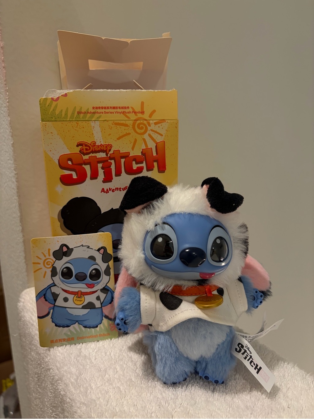 Pop Mart Disney Stitch Adventure Vinyl Plush Pendant - Dalmatian Stitch